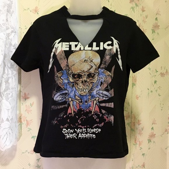 Tops - 3/$20 Metallica Black T-Shirt Size S